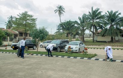 School Compound Cleaning by Students