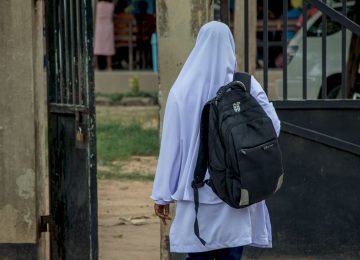 A student leaving School at the end of the School Day