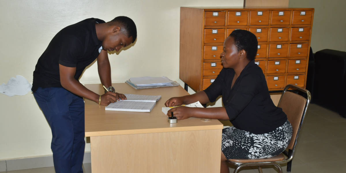 KICTC Student Registering in the Library
